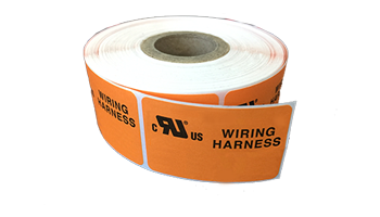 UL Orange Labels for Wiring Looms